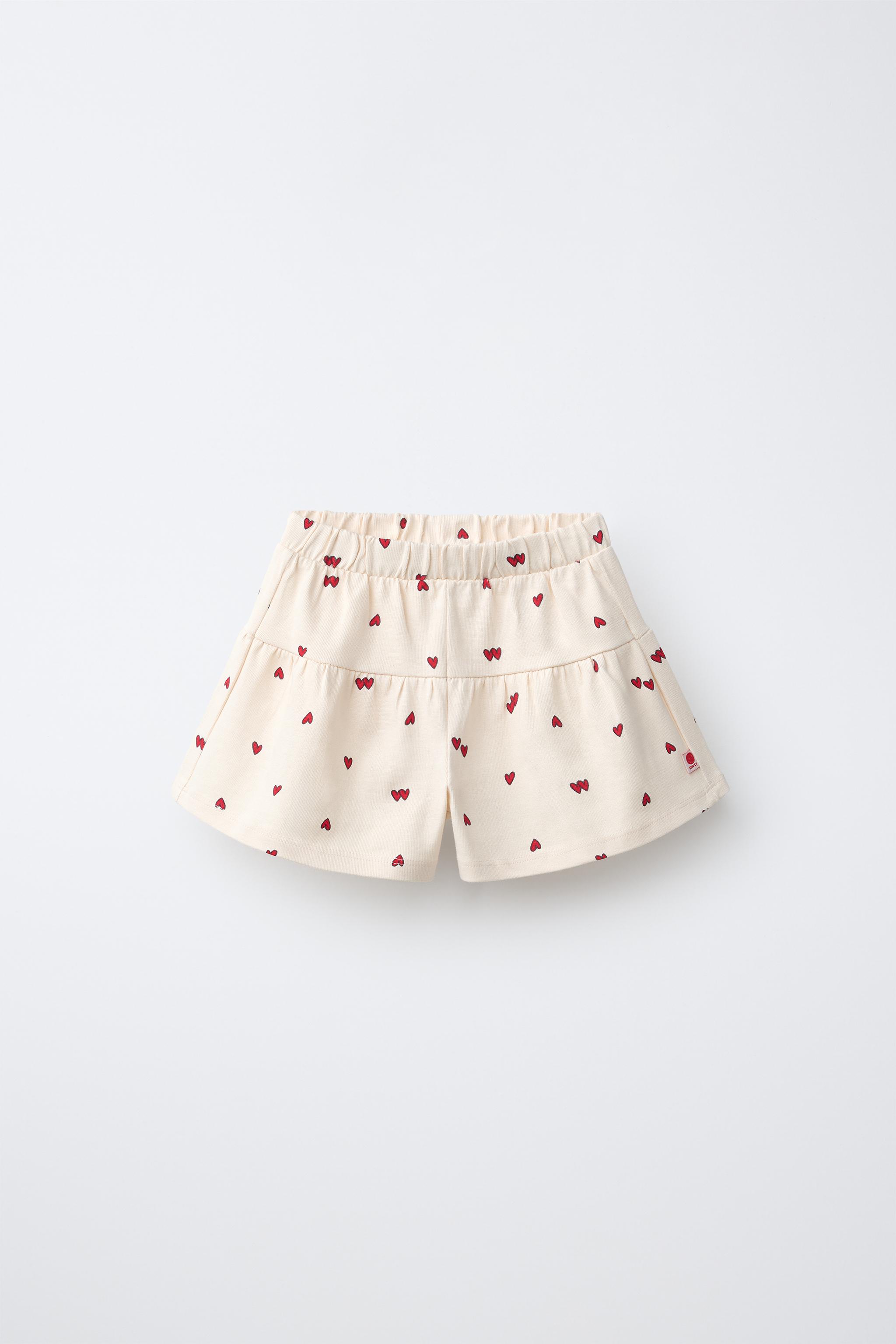 PRINTED PLUSH SHORTS
